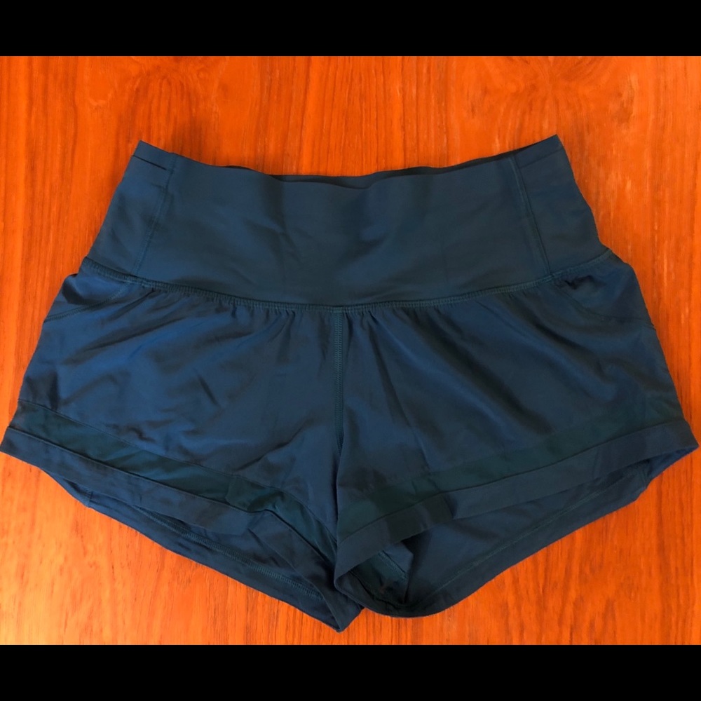 Lululemon Blue Pace Perfect 3” Shorts